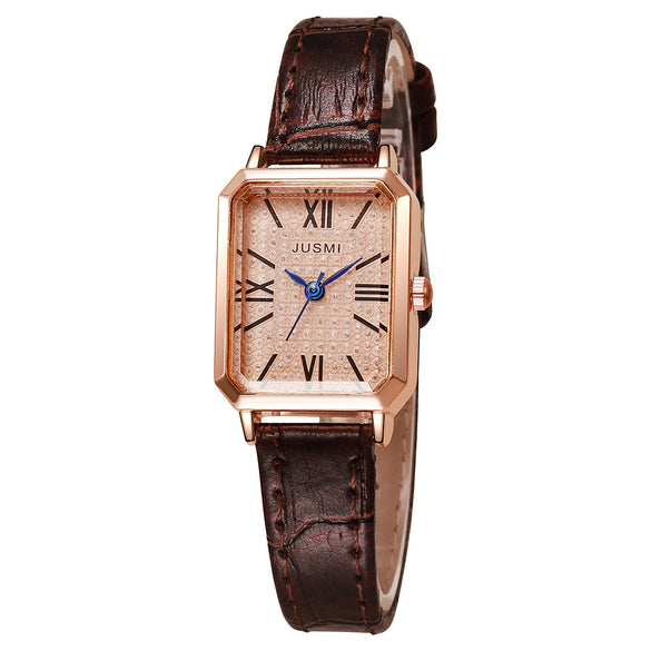 Women's Fashion Quartz Watch With Alloy Strap And Case Round Dial
