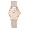 Women's Fashion Quartz Watch With Round Dial Alloy Case Textile Strap And Ordinary Glass Mirror