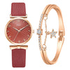 Women's Fashion Quartz Watch With Round Dial Alloy Case Textile Strap And Ordinary Glass Mirror