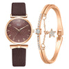 Women's Fashion Quartz Watch With Round Dial Alloy Case Textile Strap And Ordinary Glass Mirror