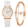 Women's Fashion Quartz Watch With Round Dial Alloy Case Textile Strap And Ordinary Glass Mirror