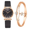 Women's Fashion Quartz Watch With Round Dial Alloy Case Textile Strap And Ordinary Glass Mirror