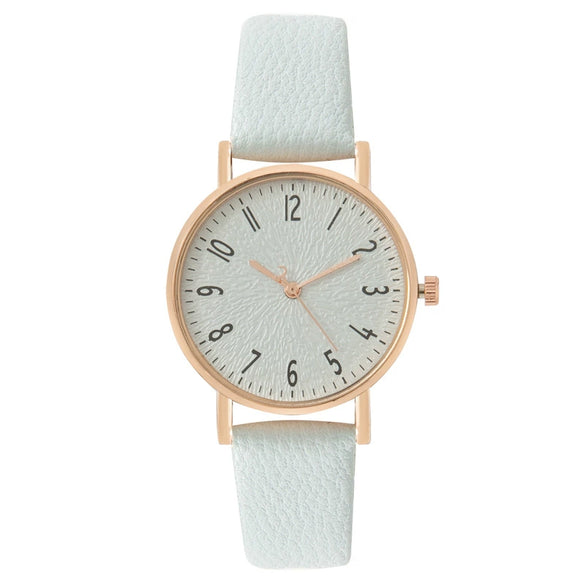Women's Fashion Quartz Watch With Round Dial Stainless Steel Strap Alloy Case