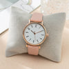 Women's Fashion Quartz Watch With Round Dial Stainless Steel Strap Alloy Case