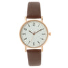 Women's Fashion Quartz Watch With Round Dial Stainless Steel Strap Alloy Case