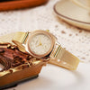 Women's Fashion Retro Alloy Belt Round Dial Quartz Watch