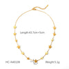 Women's Fashion Retro Stainless Steel Geometric Sun Pendant Necklace With Electroplating Treatment