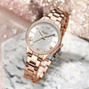 Women's Fashion Rhinestone Watch Stainless Steel Band Round Dial Quartz Watch