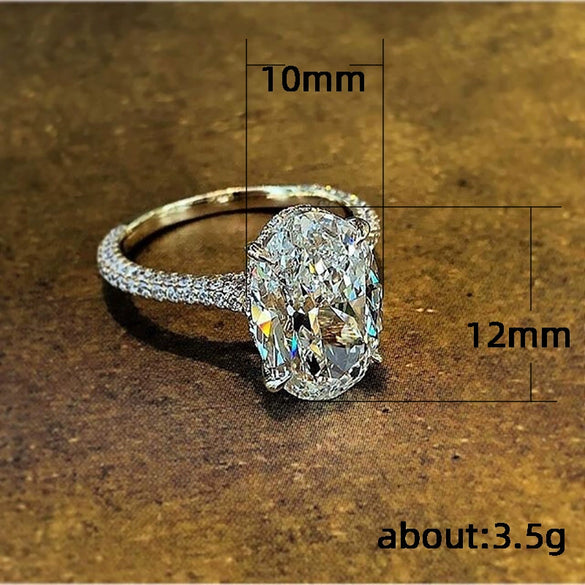 Women's Fashion Ring Copper Geometric Inlaid Zircon