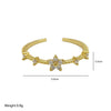 Women's Fashion Ring Copper Zirconium December Birthstone Flower Shape Electroplating