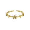 Women's Fashion Ring Copper Zirconium December Birthstone Flower Shape Electroplating