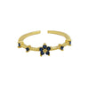 Women's Fashion Ring Copper Zirconium December Birthstone Flower Shape Electroplating