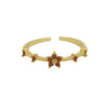 Women's Fashion Ring Copper Zirconium December Birthstone Flower Shape Electroplating