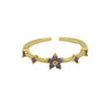 Women's Fashion Ring Copper Zirconium December Birthstone Flower Shape Electroplating