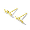 Women's Fashion S925 Sterling Silver Fivepointed Star Geometric Cute Polished Hollow Earrings 2025 New