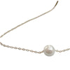 Women's Fashion Short Metal Alloy Pearl Clavicle Chain With Geometric Design And Electroplating