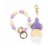 Women's Fashion Silicone Tassel Bracelet Keychain