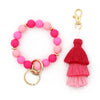 Women's Fashion Silicone Tassel Bracelet Keychain