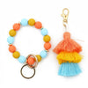 Women's Fashion Silicone Tassel Bracelet Keychain