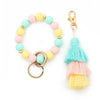 Women's Fashion Silicone Tassel Bracelet Keychain