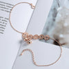 Women's Fashion Silver Geometric Anklet Rose Gold Tone Bell Charm Anklet Elegant Sexy Foot Jewelry Accessory