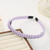 Women's Fashion Simple Alloy Electroplated Solid Color Toothed Nonslip Headband Hair Accessory