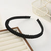 Women's Fashion Simple Alloy Electroplated Solid Color Toothed Nonslip Headband Hair Accessory