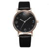 Women's Fashion Simple Belt Quartz Watch With Imitation Leather Strap Alloy Case And Round Dial