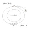 Women's Fashion Simple Geometric Stainless Steel And 18K Electroplated Water Drop Zircon Bracelet
