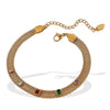 Women's Fashion Simple Irregular Zircon 316L Stainless Steel And 316L Stainless Steel Necklace And Bracelet With Electroplating