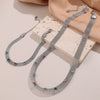 Women's Fashion Simple Irregular Zircon 316L Stainless Steel And 316L Stainless Steel Necklace And Bracelet With Electroplating