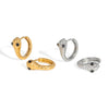 Women's Fashion Snake Earrings Stainless Steel With Pvd Furnace Vacuum Real Gold Plating Animal Design