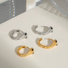 Women's Fashion Snake Earrings Stainless Steel With Pvd Furnace Vacuum Real Gold Plating Animal Design