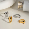 Women's Fashion Snake Earrings Stainless Steel With Pvd Furnace Vacuum Real Gold Plating Animal Design