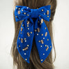 Women's Fashion Spring Hairpin Fabric Rhinestone Pearl Geometric Diamond Inlay Hair Accessories