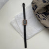 Women's Fashion Square Dial Watch Alloy Case Steel Wire Belt Simple Elegant Leisure Style