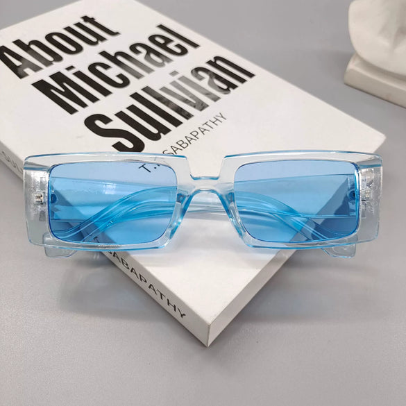 Women's Fashion Square Small Frame Fluorescent Green Sunglasses With Full Frame In Light Luxury Style Frame Material Pc Lens Material Resin