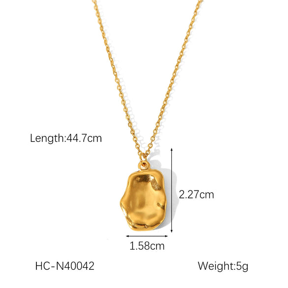 Women's Fashion Stainless Steel And Titanium Steel Necklace With Joker Rose Baimang Star Moon Scallop And Geometric Patterns Electroplated