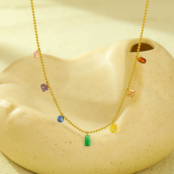 Women's Fashion Stainless Steel Electroplated Clavicle Chain