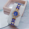 Women's Fashion Stainless Steel Flowershaped Bracelet Watch