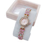 Women's Fashion Stainless Steel Flowershaped Bracelet Watch