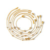 Women's Fashion Stainless Steel Heart Shaped Electroplated Bracelet And Anklet Jewelry
