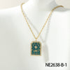Women's Fashion Tarot Star Geometric Titanium Steel Necklace With Dripping Oil Process