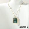 Women's Fashion Tarot Star Geometric Titanium Steel Necklace With Dripping Oil Process