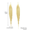 Women's Fashion Tassel Earrings Copper Heart Drop Shape Geometric Electroplated