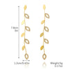 Women's Fashion Tassel Earrings Copper Heart Drop Shape Geometric Electroplated