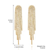 Women's Fashion Tassel Earrings Copper Heart Drop Shape Geometric Electroplated