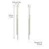 Women's Fashion Tassel Earrings Copper Heart Drop Shape Geometric Electroplated