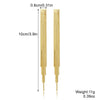 Women's Fashion Tassel Earrings Copper Heart Drop Shape Geometric Electroplated
