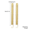Women's Fashion Tassel Earrings Copper Heart Drop Shape Geometric Electroplated